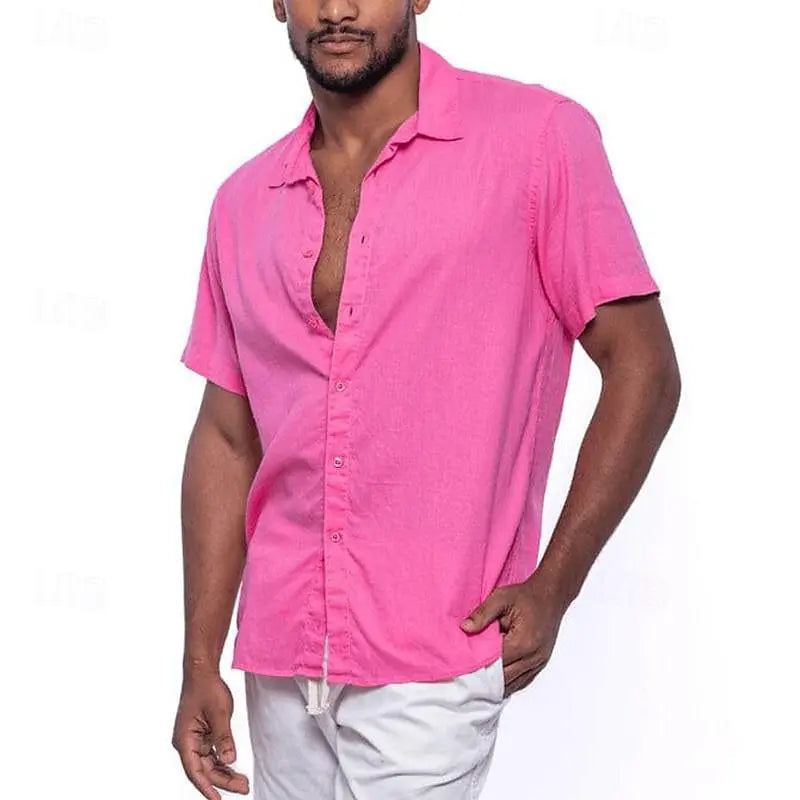 Beach Casual Men's Cotton Shirt