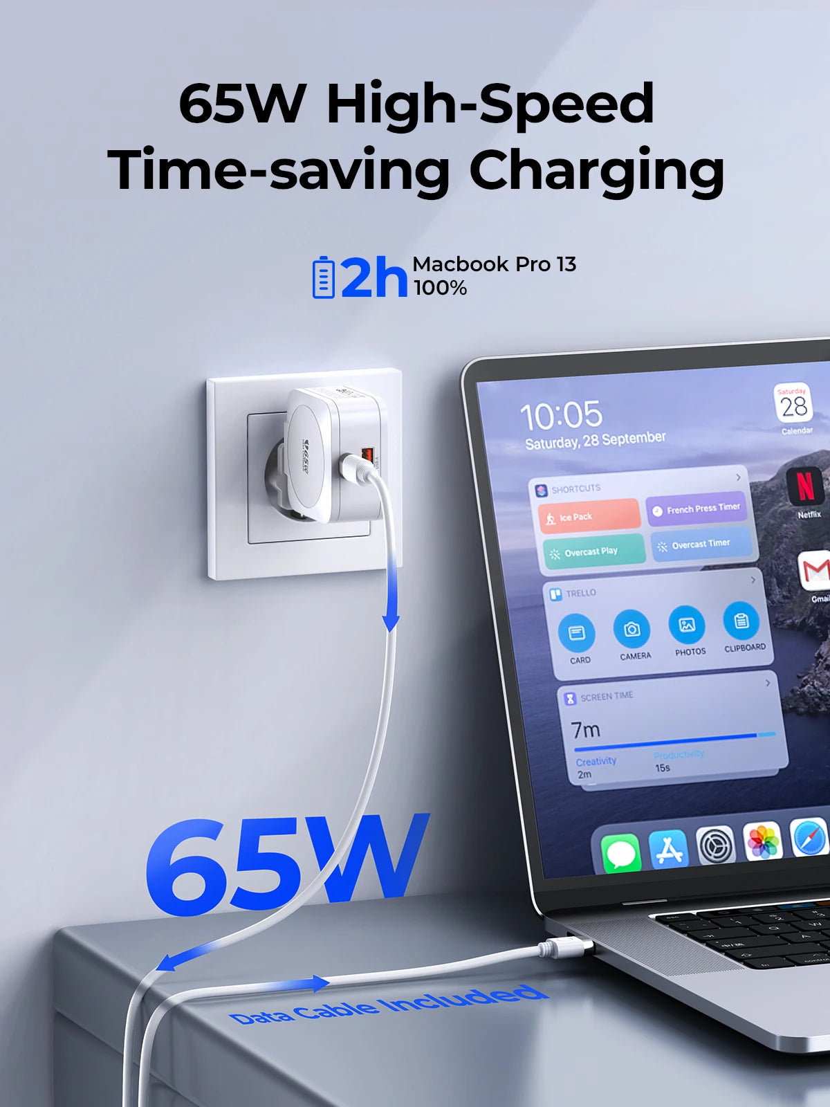 USB 65W GaN Fast PD Charger