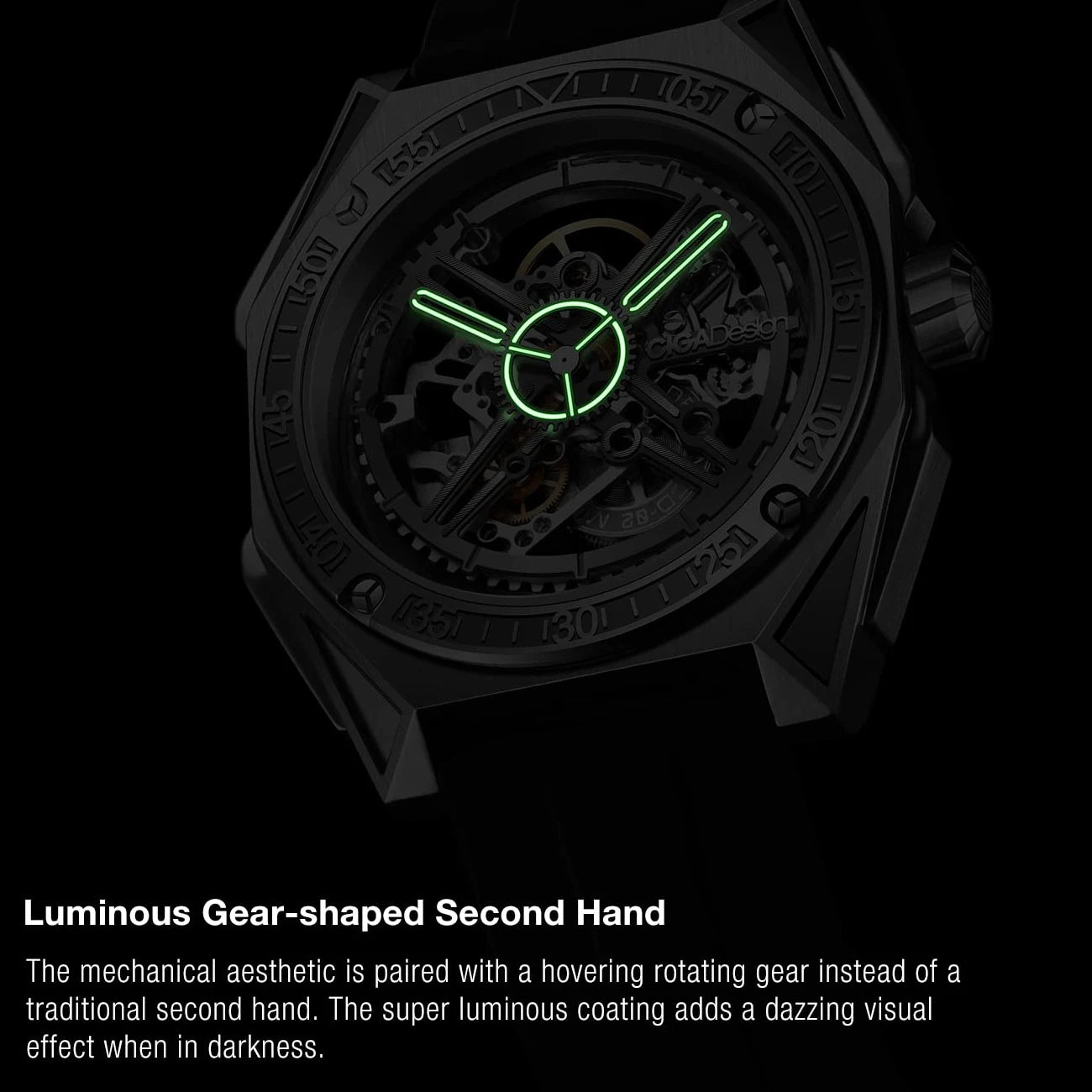 Titanium Skeleton Automatic Watch