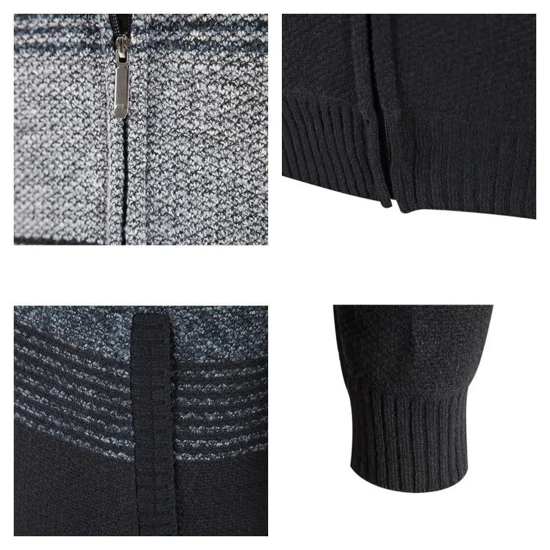 Winter Thick Fleece Male Sweater