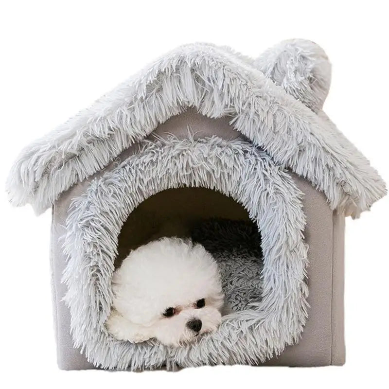 Winter Cat Cave Bed Kennel