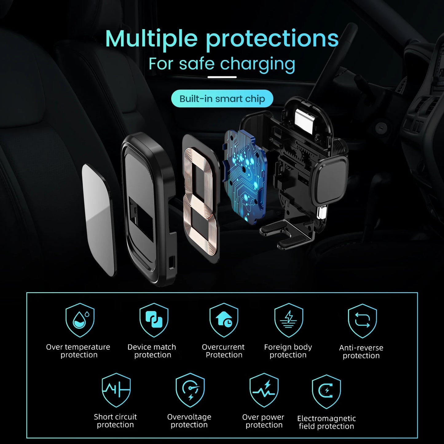 Car Wireless Charging Phone Holder