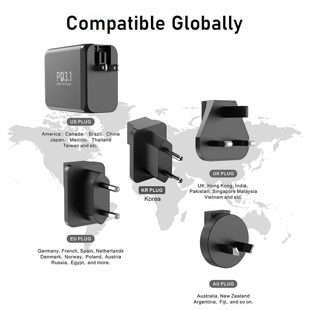 Fast 240W USB C Charger
