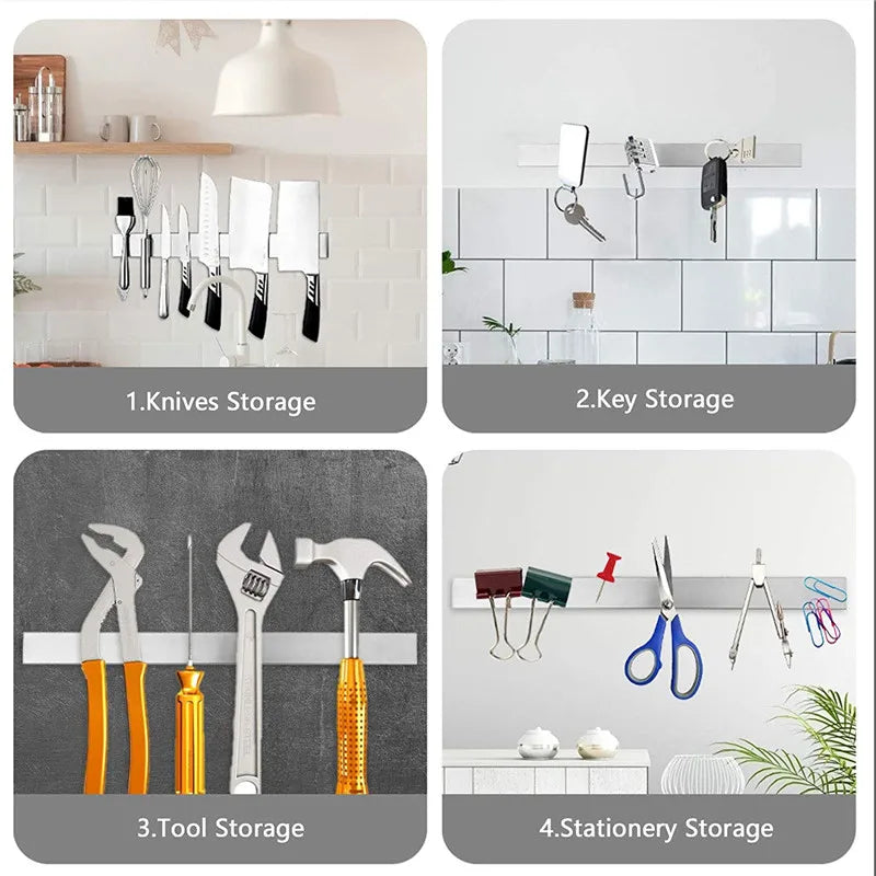 Wall-Mounted Magnetic Knife Stand