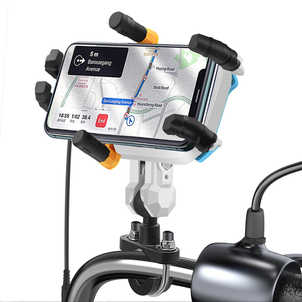 Motorcycle Fast Charging Cell Phone Mount