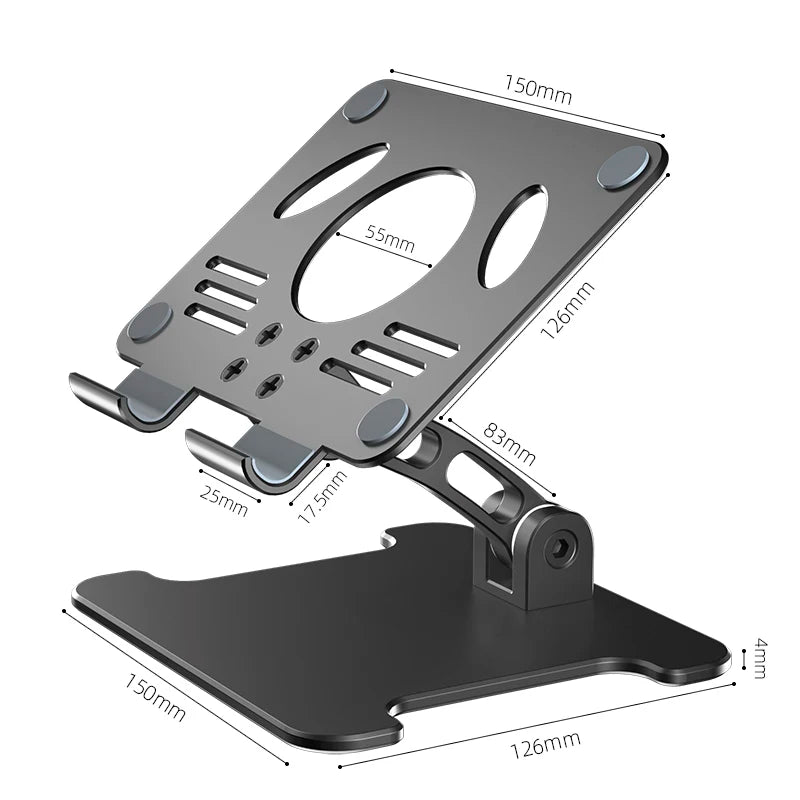 Dual Axis Fold Office Desktop Stand
