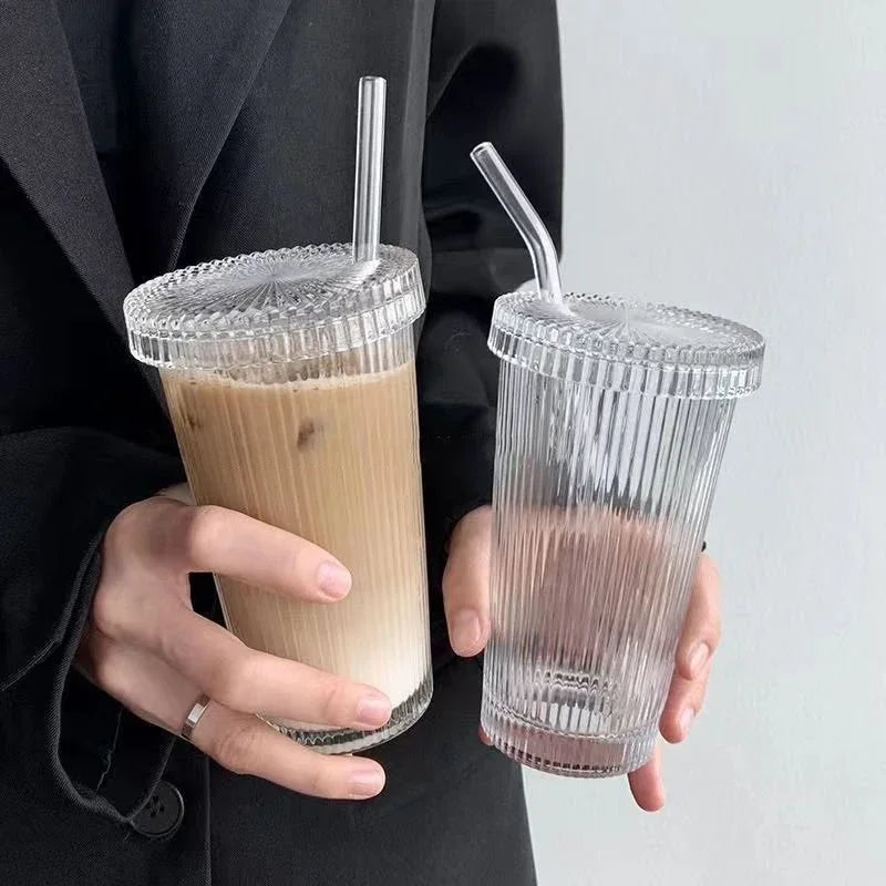 Japanese Stripe Glass Cup Set 375ml