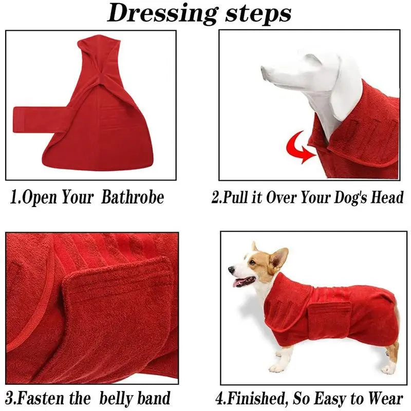 Household Creative Pet Bath Towel, 1 Piece Soft & Absorbent Solid Color Pet Towel for Pet Cats & Dogs Bath