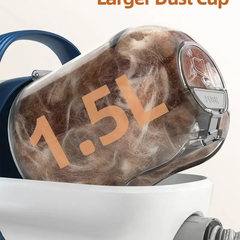 Oneisall Dog Hair Vacuum & Dog Grooming Kit, Pet Grooming Vacuum with Pet Clipper Nail Grinder, 1.5L Dust Cup Dog Brush Vacuum with 7 Pet Grooming Tools for Shedding Pet Hair, Home Cleaning